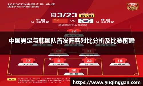 中国男足与韩国队首发阵容对比分析及比赛前瞻